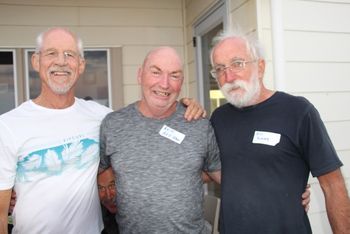 3 kiwi 60's grommets.....with an Aussie trying to get in on the action...ha!!
