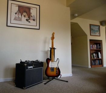 My go-to guitar and amp G&L Classic Three with Laney VC30-210
