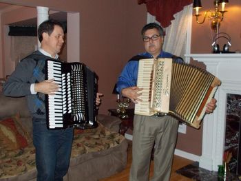 Performing with a great Concert Accordionist Stas Vegleski using Tony Dannon Accordion At my Home in Sterling Heights, MI
