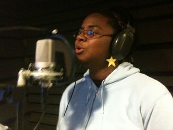 Singing "Come To Me" In Studio
