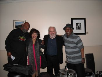 Henry Franklin, Leslie Lewis, Gerard Hagen, & Donald Dean after La Sierra Concert in Riverside, CA.
