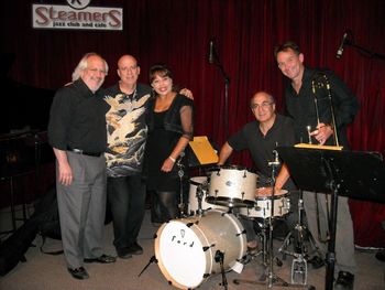 Gerard, Domenic, Leslie, Jerry & Joey Sellers at Steamers Jazz Club Fullerton, CA.
