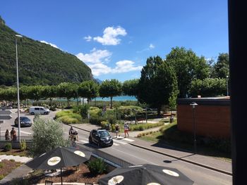 View from the hotel in Annecy, FR.
