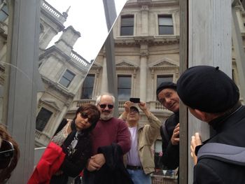 Leslie, Gerard, Tim Emmons, Jerry Kalaf in London.
