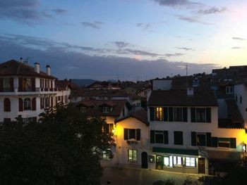Saint-Jean-de-Luz_ , France at night.
