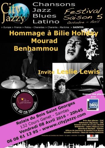 City Jazzy Concert Poster-Saintes, France

