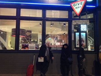 Leslie & Gerard outside Pizza Express Jazz Club, London.
