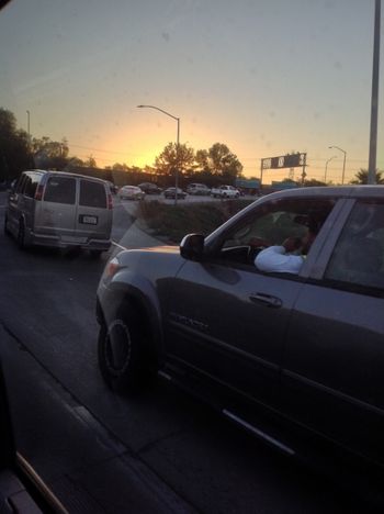Traffic in Los Angeles, I'm shocked!
