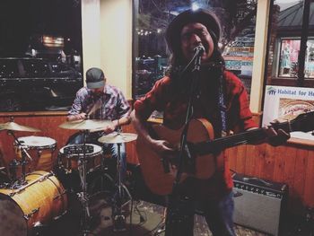 56255444_2683873758351684_4624215142404456448_o1 3/31/19 - playing at the Flagstaff Brewing Co with Chris Pomeroy
