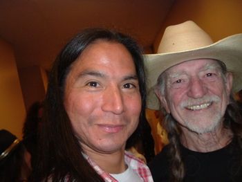 meandw Willie Nelson and me - backstage post show at the Pala Casino - Feb. 2006
