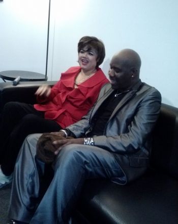Angela and Will Downing Backstage 6/7/13 Capital Jazz Fest
