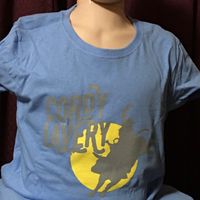 Women's T-Shirt, Columbia Blue 100% cotton