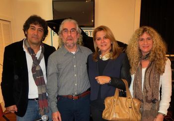 Jovenaje2 With poet Joaquin Galvez, Maria Padilla & Leticia Sola Del Nodal.
