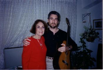 With my guitar teacher Miami, FL USA 1997 With my guitar teacher Leopoldina Nunez during her trip to Miami
