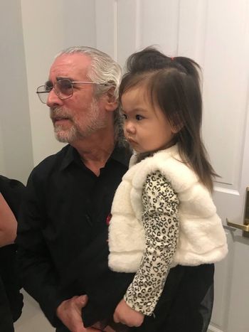 After the concert with my granddaughter Luna
