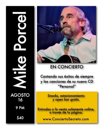 Poster Concert-Miami, FL. USA (Aug 16,2013) Xstrings- Concierto Secreto

