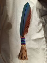 Beaded Macaw Feather