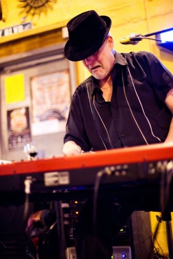 John Farey on the cherry red Nord!
