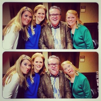 Mark Lowry & The Haynes Sisters Acting Silly after the concert!
