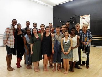 With the Alvin Ailey Dancers
