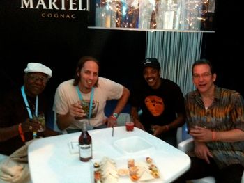 With Johnnie Bassett at Cognac Passions festival 2010 also pictured Skeeto Valdez and Keith Kaminski

