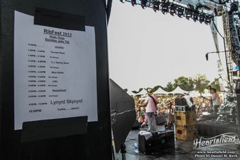 Sharing the stage with Lynyrd Skynyrd
