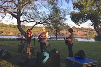 Llano River Concert at Bill Worrell, Mason, Texas. April 25 2015. Photo by Donna Chancey Brown.
