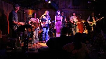 Saxon Pub, Austin, TX. The Mystiqueros. Apr.5'16. Tribute to Merle Haggard. Photo: Winker Withaneye.
