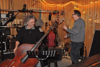 Double bass by Rinus Raaijmakers. (Recording Back Porch.)
