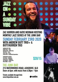 Jazz On A Sunday Vibe with Andrew Butt Trio + & Butt/Hurren Trio