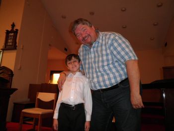 Colin with his amazing Vocal Coach, Oakville's Gregory Cross!
