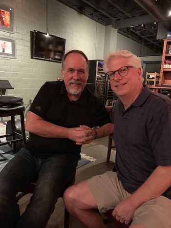 Rob and Steve Severance at Steve's Wine Bar in Denton, Texas
