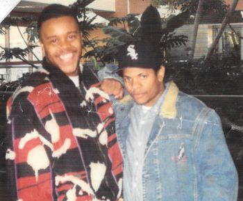 Our Founder & Eazy E Our Founder out in Cali with the great Eazy E back in the day
