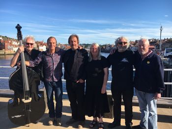 In Whitby Recording for Coastal Lives TV with Robson Green and Endeavour Shantymen
