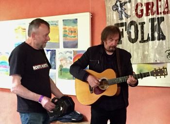 with Dick Miles at Great North Folk Festival
