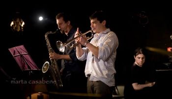 2014 DO JAZZ SEXTET THELONIOUS CLUB BUENOS AIRES 18 Gustavo Musso (saxo), Mariano Loiácono (trompeta), Francisco Lo Vuolo (piano)
