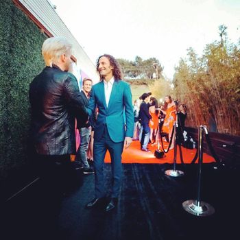 ISINA Gala red carpet with Kenny G
