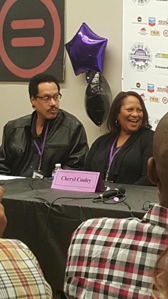 Panel 5 - R&B Legends Roundtable. Friday 11/18/18 _pic 9 Larry Dunn (Earth, Wind And Fire) & Cheryl Cooley (Klymaxx).
