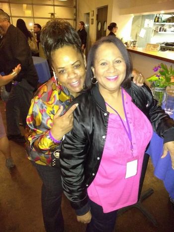 Sacramento Music Summit Creative Exchange After-Party.  _pic 7  Ms. Pearl (Faces Of Success Radio) & Cheryl Cooley (klymaxx)
