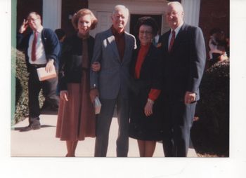 Everett & Helen Schumacher - President & Rosalyn Carter My parents with the Carters. 1990 in plains, GA. They went to his church where President Carter taught the bible class.
