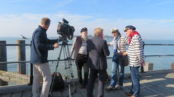 ...and wow, the BBC interviewed us! A whole lot of East Anglia heard about "New Old Sea Songs".
