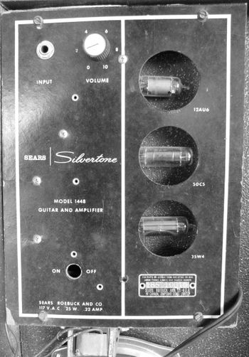 Silvertone Model 1448 in-case amp.
