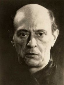 Arnold Schoenberg photo by Man Ray