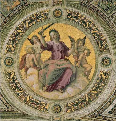 Raphael's Lady Justice at the Vatican