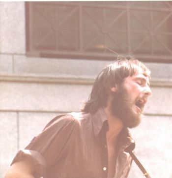 Bob Singing on The Boston Common 1975
