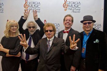 Jimmy with Wet Willie 2014 Georgia Music Hall of Fame Induction of Wet Willie
