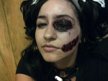 Gore Face makeup by Cherry Cola - Stage 1 Photo by Bosh Bonesy
