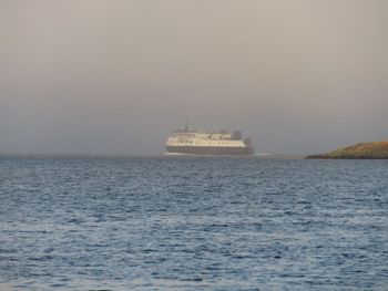 Ferry, Hazel McIsaac Emerging from the Fog.
