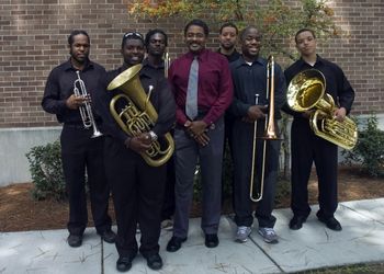 My BEST Brass Group! A group which makes me proud; the 2011 edition of the NCCU Brass Ensemble. Left to right; Jamnel Fields, Steven McKeiver, Reginald Greenlee, Me, Leroy Barley, Joshua Vincent & Donovan Scott
