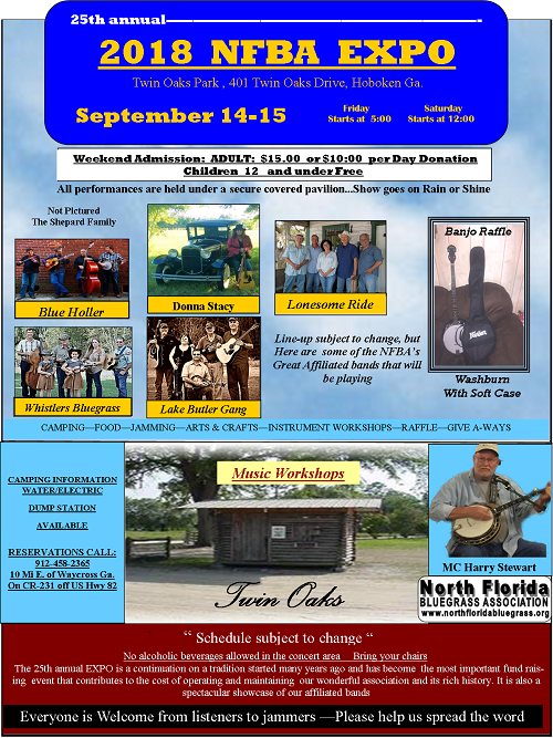 NORTH FLORIDA BLUEGRASS ASSOCIATION EXPO